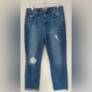 Madewell Women’s High-Rise Slim Boyjean Jeans, Size 29, Blue